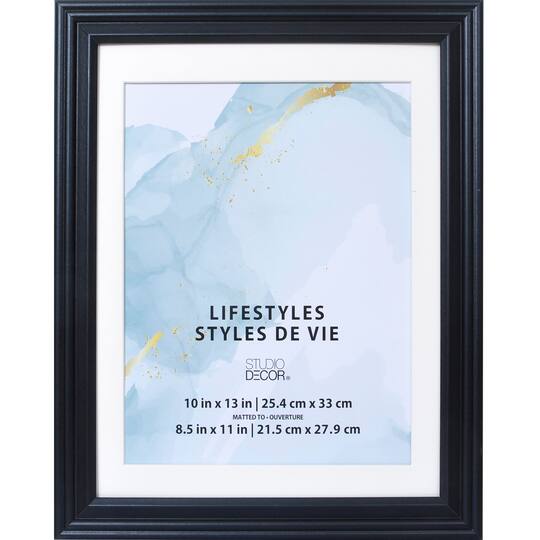 12 Pack: Black 8.5" x 11" Frame With Mat, Lifestyles™ by Studio Décor®
